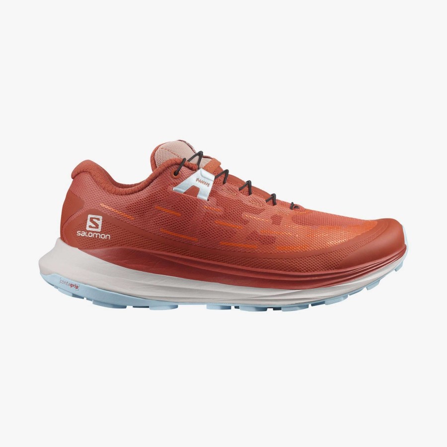 Salomon * | Salomon Women'S Ultra Glide (Mecca Orange / Red Orange / Crystal Blue Size)