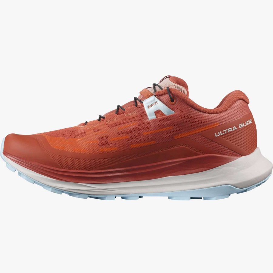 Salomon * | Salomon Women'S Ultra Glide (Mecca Orange / Red Orange / Crystal Blue Size)