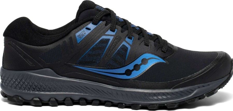 Saucony * | Saucony Men'S Peregrine Ice+ (2 Black/Blue)