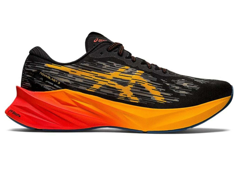 Asics * | Asics Men'S Novablast 3 (001 Black/Amber)