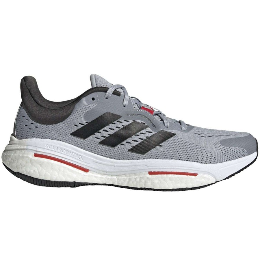 Adidas * | Adidas Men'S Solar Control (Halo Silver/Core Black/Better Scarlet)