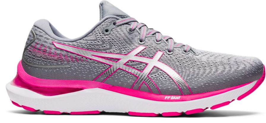 Asics * | Asics Women'S Gel-Cumulus 24 (021 Sheet Rock/Pink Glo)