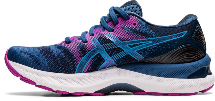 Asics * | Asics Women'S Gel-Nimbus 23 (402 Grand Shark/Digital Aqua)