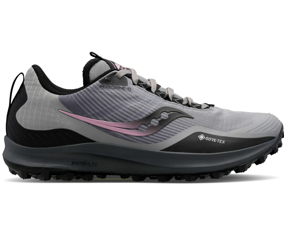 Saucony * | Saucony Women'S Peregrine 12 Gtx (15 Alloy/Quartz)