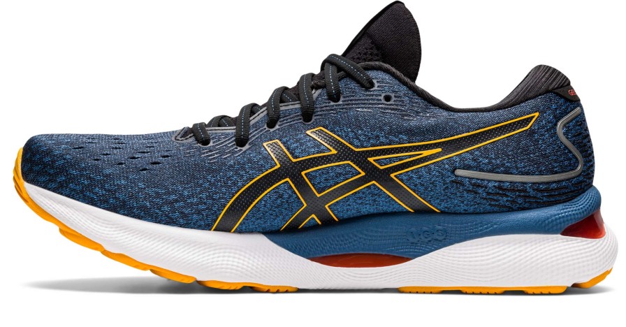 Asics * | Asics Men'S Gel-Nimbus 24 (403 Azure/Amber)