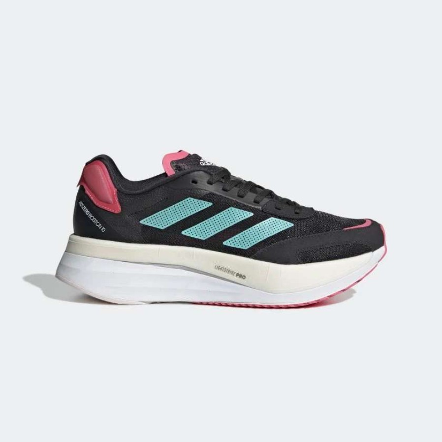 Adidas * | Adidas Women'S Adizero Boston 10 (Carbon/Mint Ton/Rose Tone)