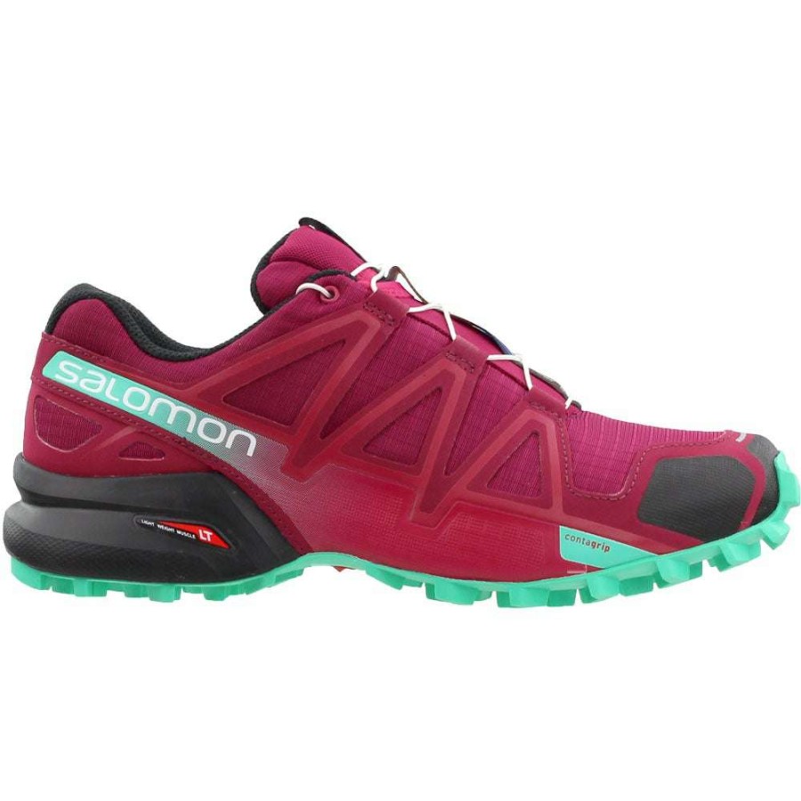 Salomon * | Salomon Women'S Speedcross 4 (Beet Red/Electric Green/Black)