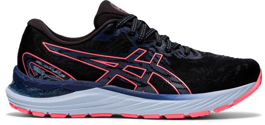 Asics * | Asics Women'S Gel-Cumulus 23 (019 Black/Blazing Coral)