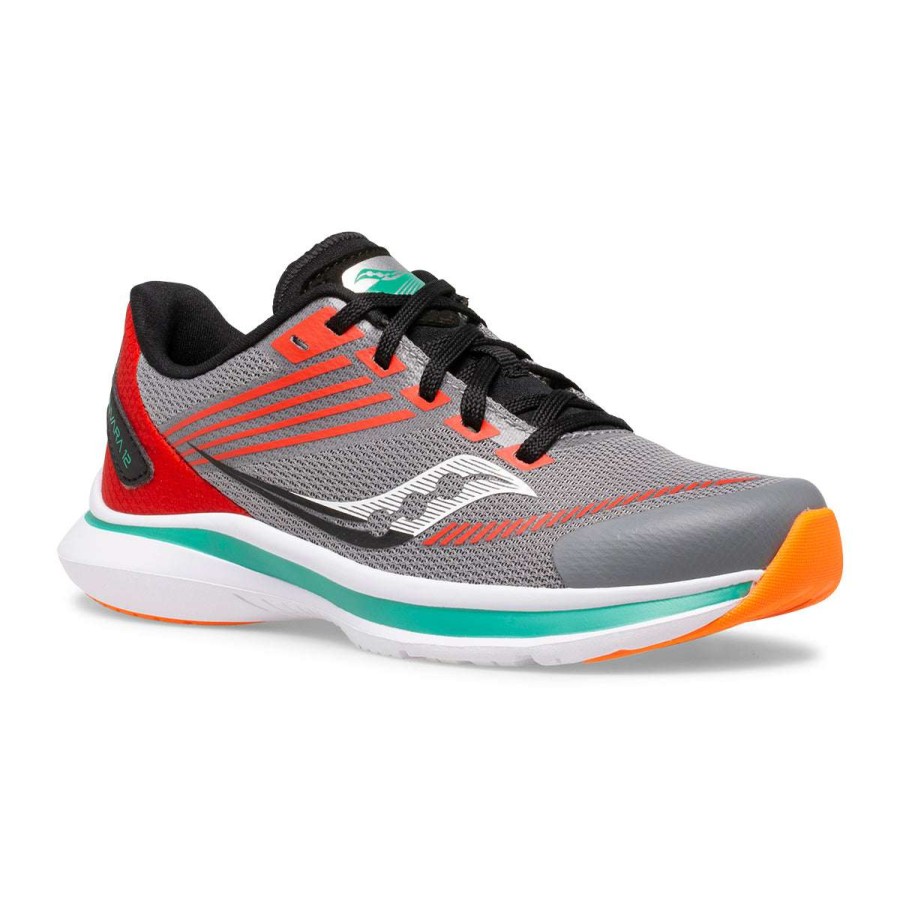 Saucony * | Saucony Kid'S Kinvara 12 (Grey/Orange)