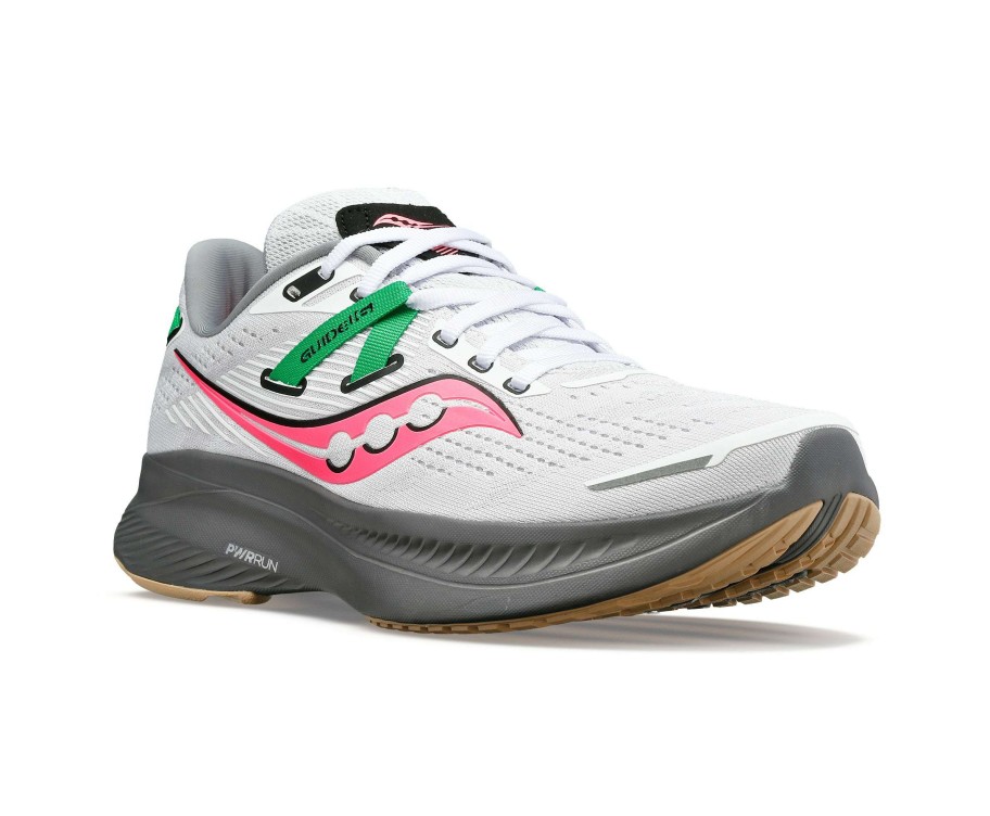 Saucony * | Saucony Women'S Guide 16 (85 White/Gravel)