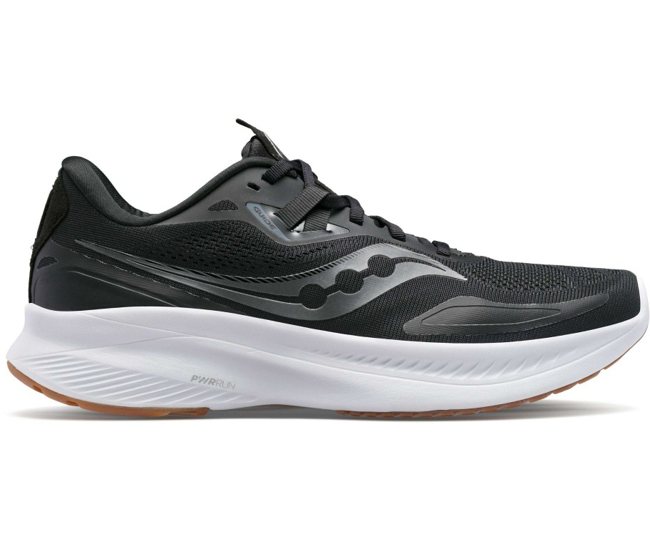 Saucony * | Saucony Men'S Guide 15 (12 Black/Gum)