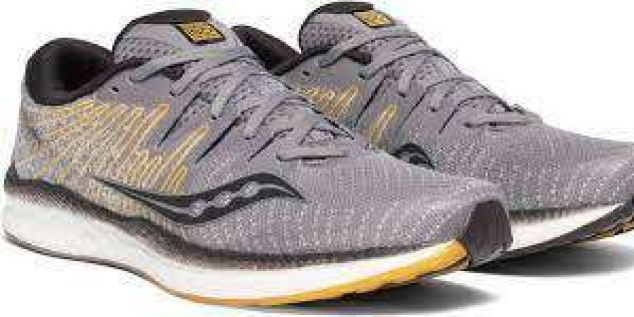 Saucony * | Saucony Men'S Liberty Iso 2 (45 Grey/Yellow)