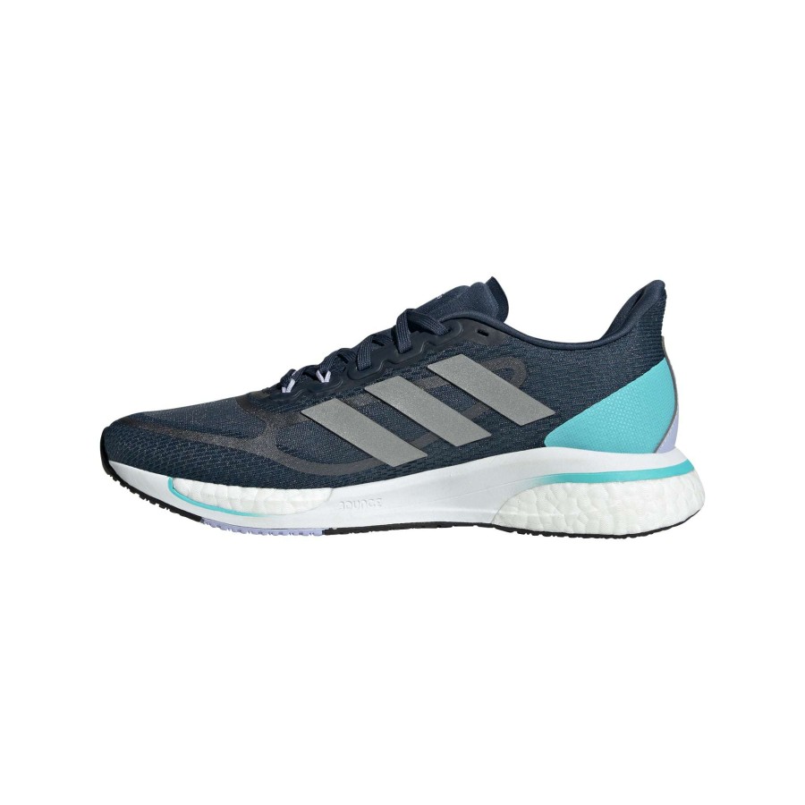 Adidas * | Adidas Women'S Supernova + (Crew Navy / Silver Metallic / Pulse Aqua)