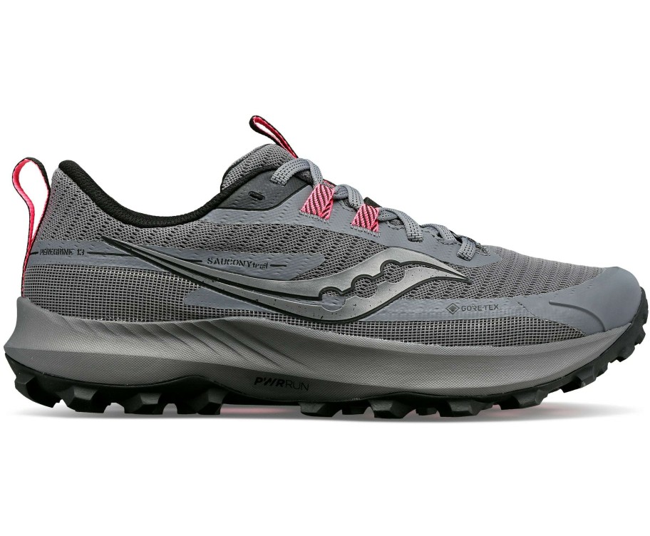 Saucony * | Saucony Women'S Peregrine 13 Gtx (05 Gravel/Black)