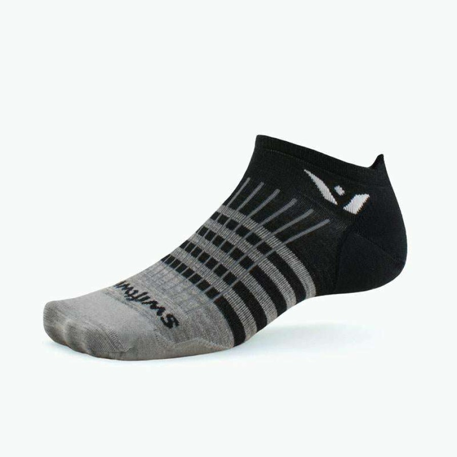 Swiftwick * | Swiftwick Pursuit Zero Ultralight (Stripes/Heather/Black)