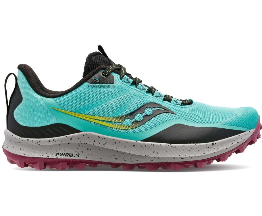 Saucony * | Saucony Women'S Peregrine 12 (26 Cool Mint/Acid)