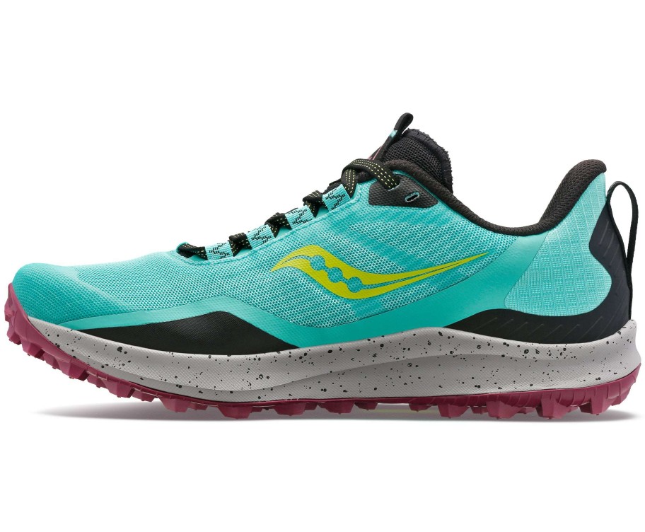 Saucony * | Saucony Women'S Peregrine 12 (26 Cool Mint/Acid)