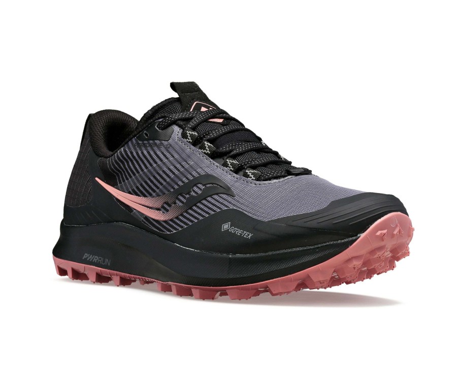 Saucony * | Saucony Women'S Peregrine 12 Gtx (20 Charcoal/Shell)