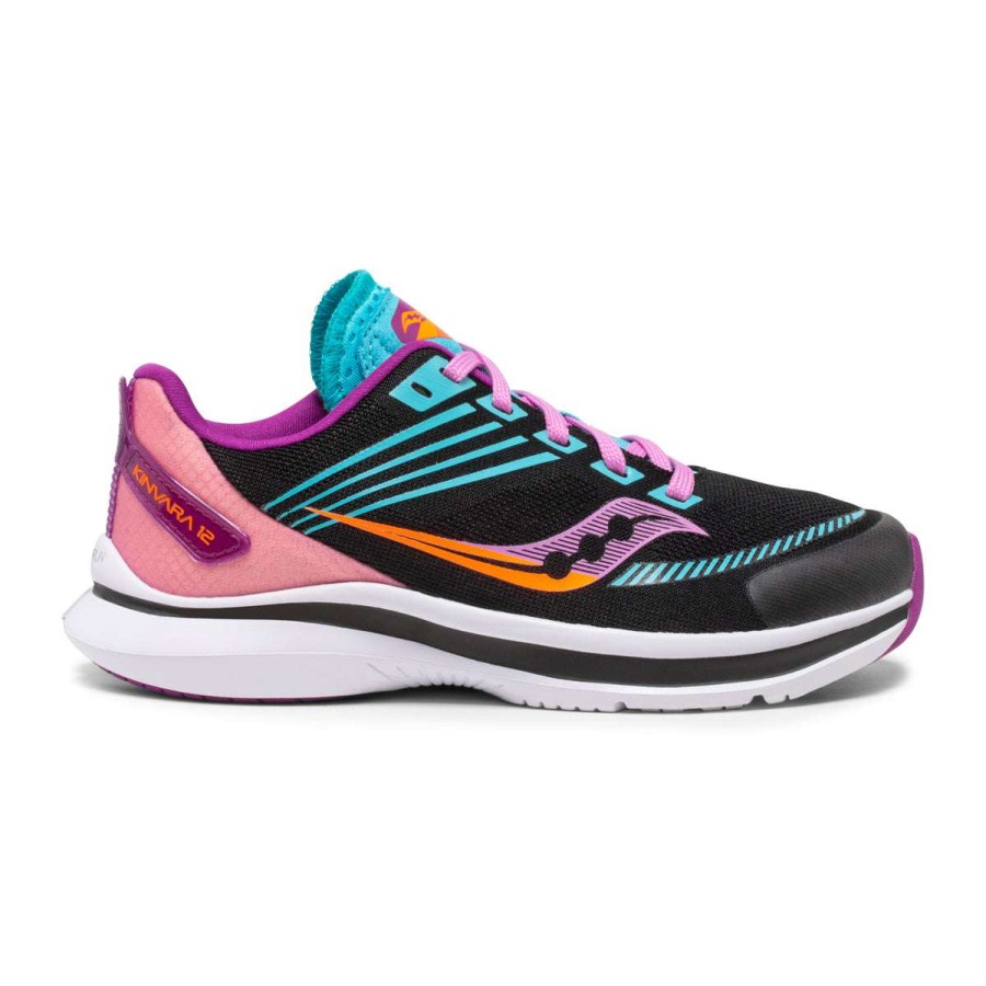 Saucony * | Saucony Kid'S Kinvara 12 (Black/Pink)